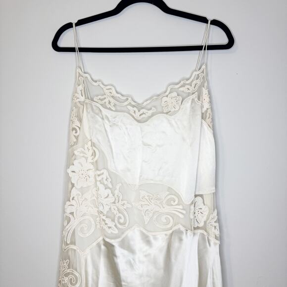 Ulla Johnson Lucienne Ivory Lace Bridal Wedding Midi Dress 10 / Medium - Picture 7 of 11